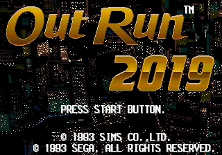 Заставка игры OutRun 2019